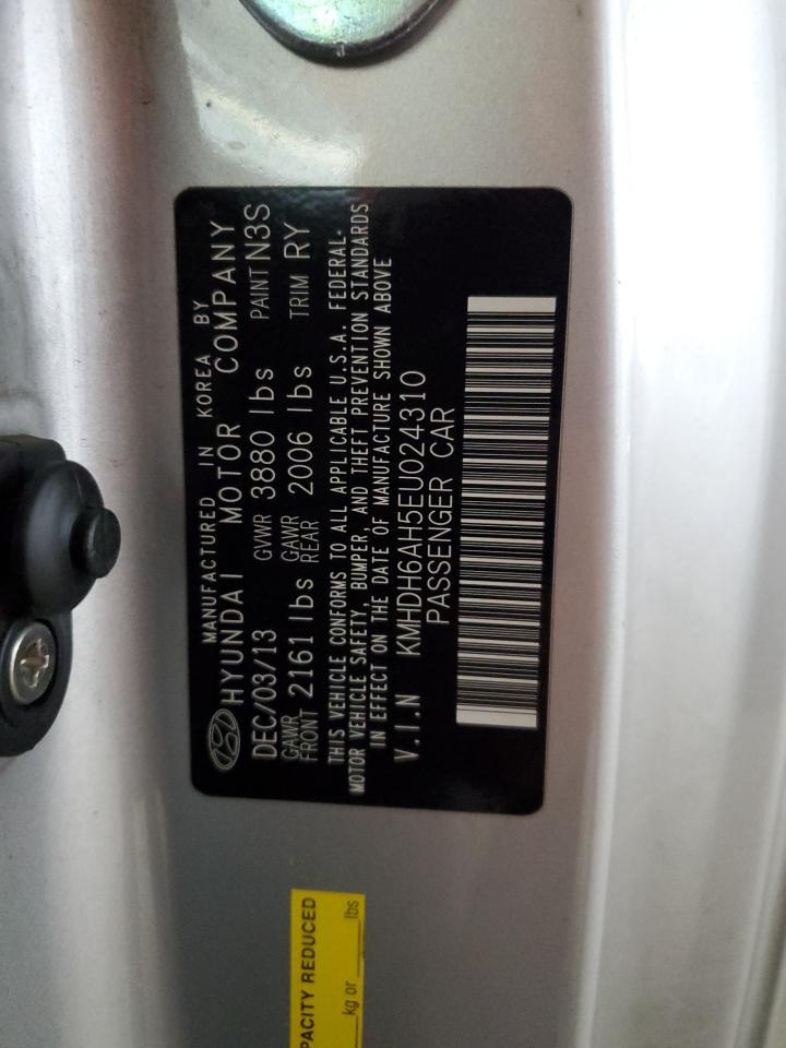 2014 Hyundai Elantra Coupe Gs VIN: KMHDH6AH5EU024310 Lot: 82143425