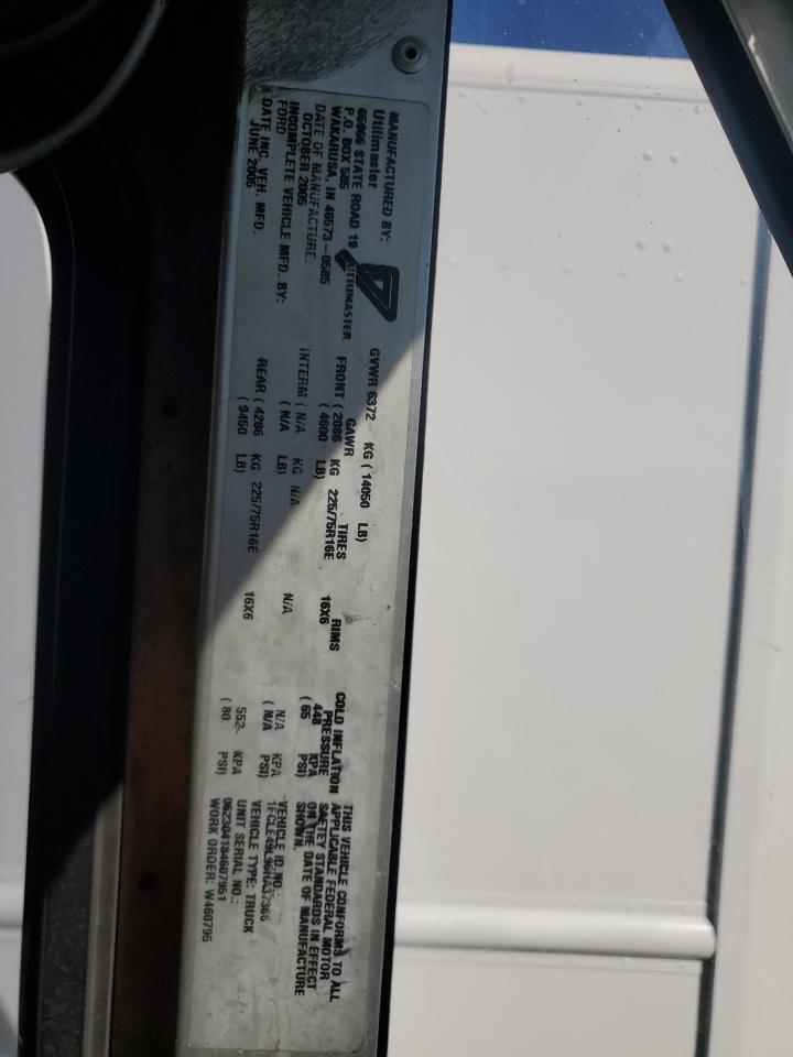 2006 Ford Econoline E450 Super Duty Commercial Stripped Chassis VIN: 1FCLE49L96HA37366 Lot: 81090905