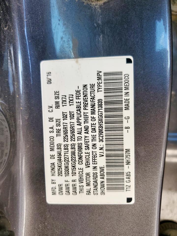 2016 Honda Cr-V Ex VIN: 3CZRM3H5XGG713839 Lot: 84391175