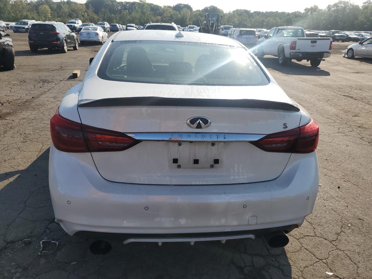 2020 Infiniti Q50 Red Sport 400 VIN: JN1FV7AR4LM660348 Lot: 72081865