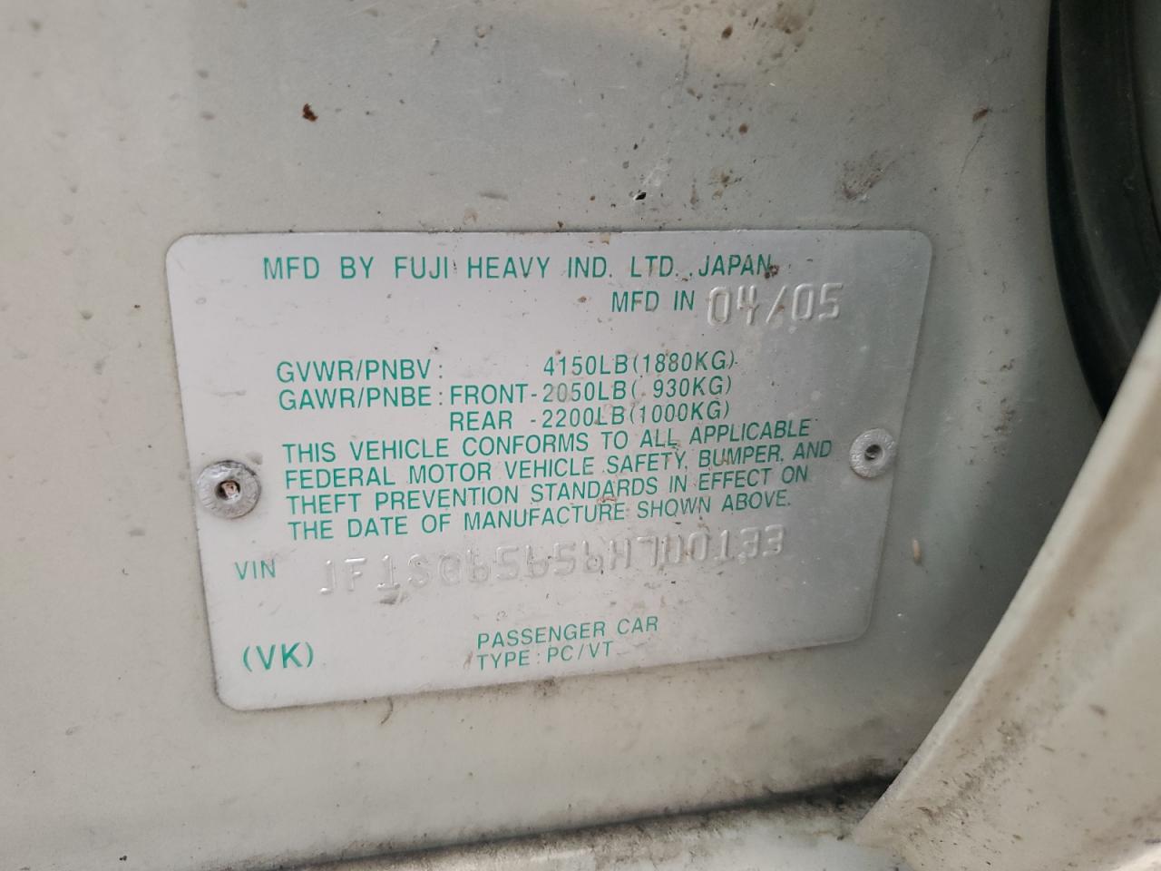 2006 Subaru Forester 2.5X Premium VIN: JF1SG65656H700133 Lot: 81135985