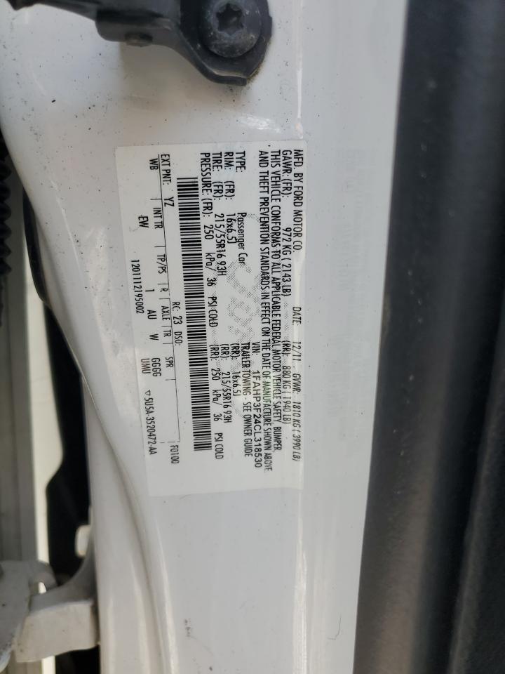 2012 Ford Focus Se VIN: 1FAHP3F24CL318530 Lot: 81518625