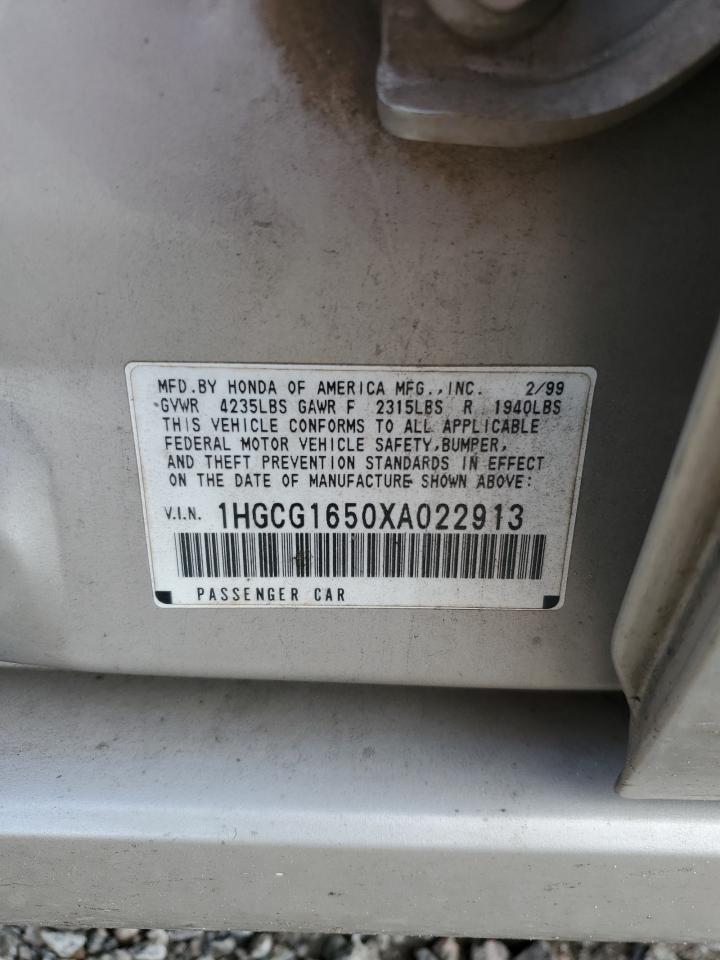 1999 Honda Accord Ex VIN: 1HGCG1650XA022913 Lot: 81867275
