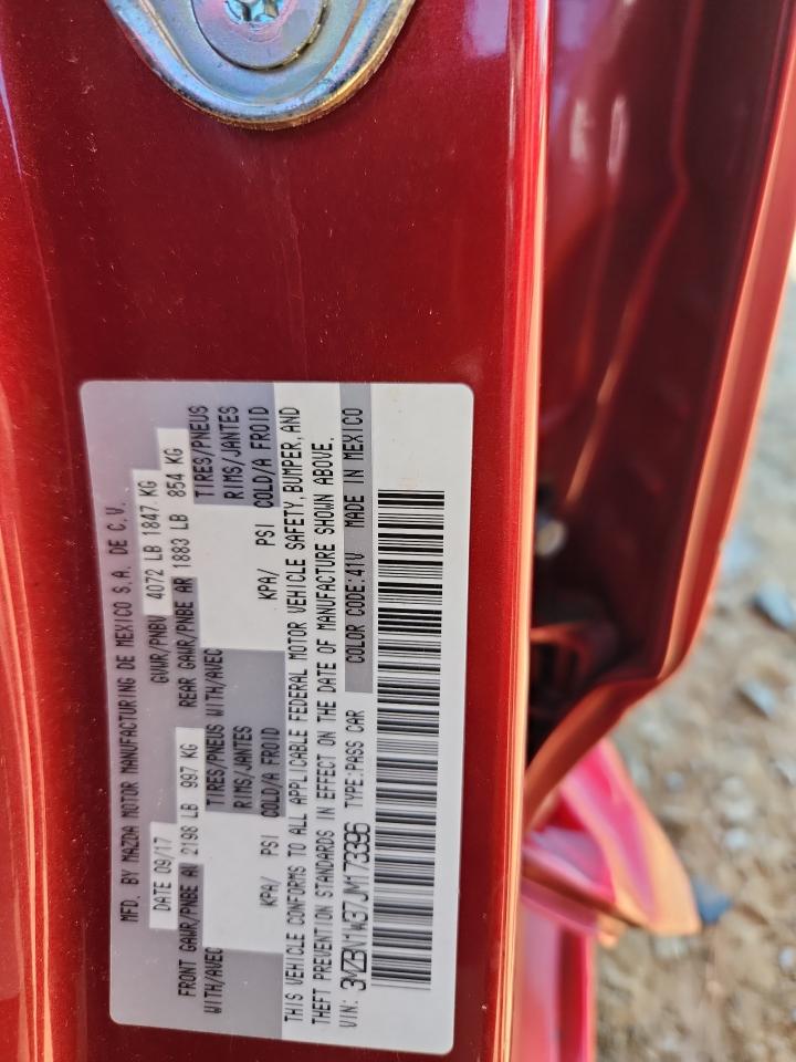 2018 Mazda 3 Grand Touring VIN: 3MZBN1W37JM173396 Lot: 84560325