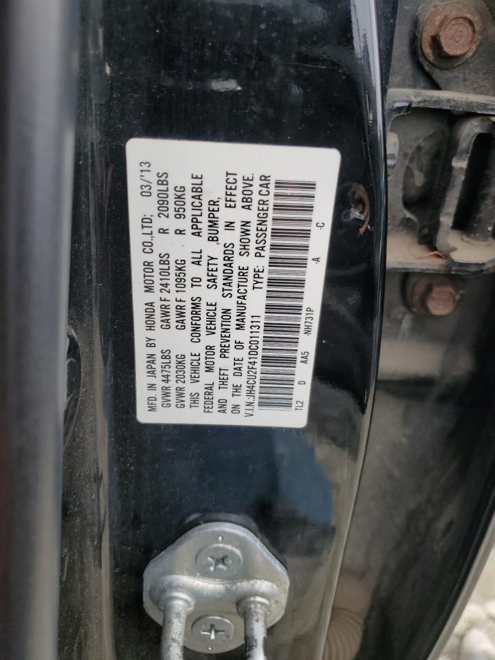 2013 Acura Tsx VIN: JH4CU2F41DC011311 Lot: 83819805