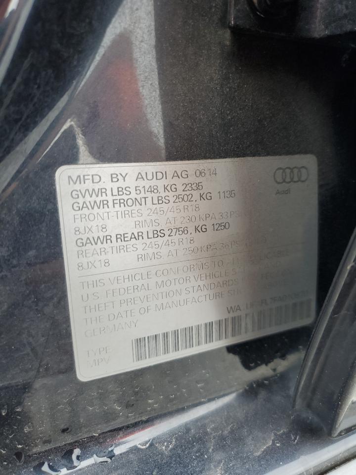 2015 Audi A4 Allroad Premium Plus VIN: WA1UFAFL7FA010870 Lot: 84185425