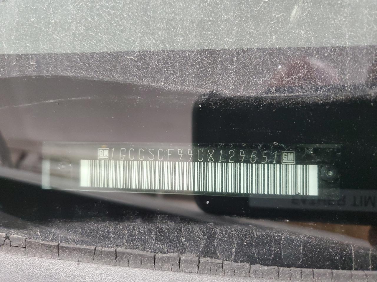 2012 Chevrolet Colorado Lt VIN: 1GCCSCF99C8129651 Lot: 72043645