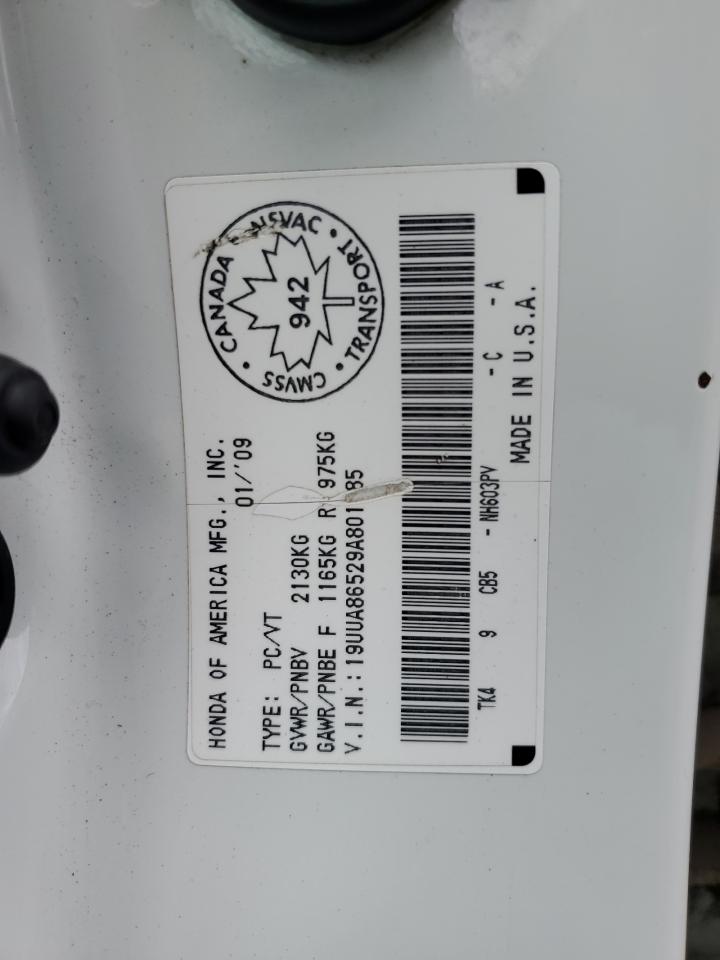 2009 Acura Tl VIN: 19UUA86529A801585 Lot: 81064275