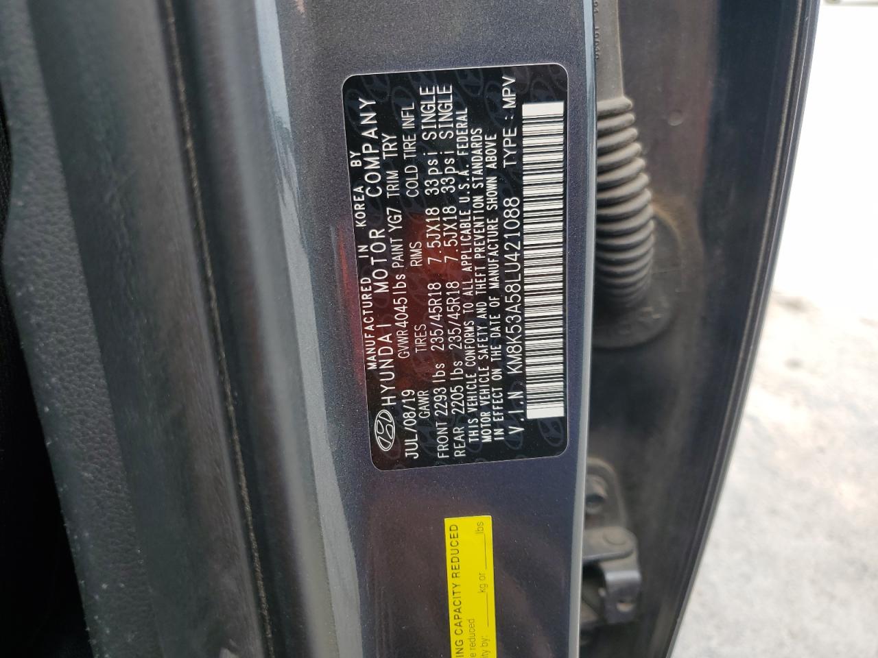 2020 Hyundai Kona Ultimate VIN: KM8K53A58LU421088 Lot: 80393635