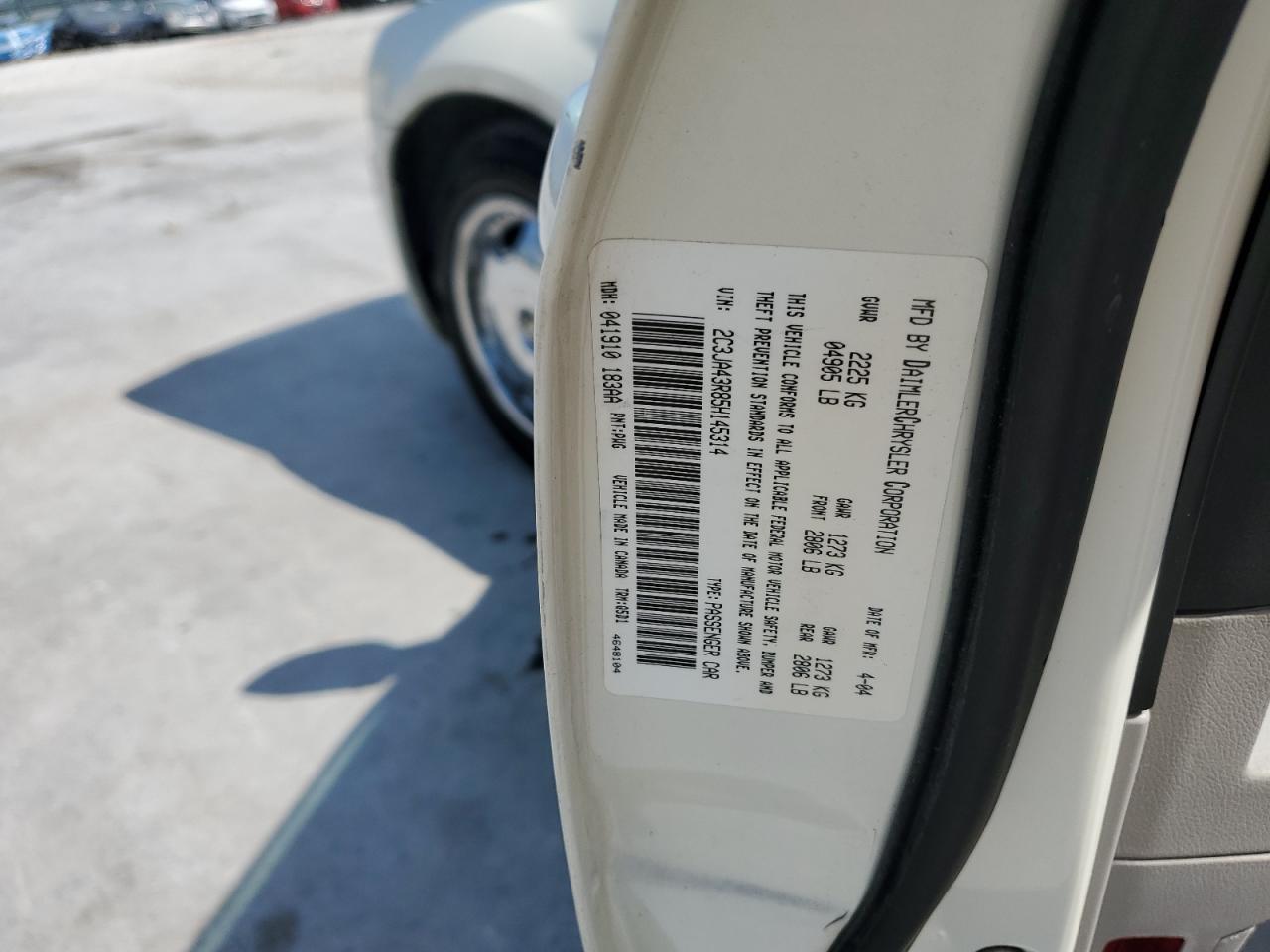 2005 Chrysler 300 VIN: 2C3JA43R85H145314 Lot: 80432405