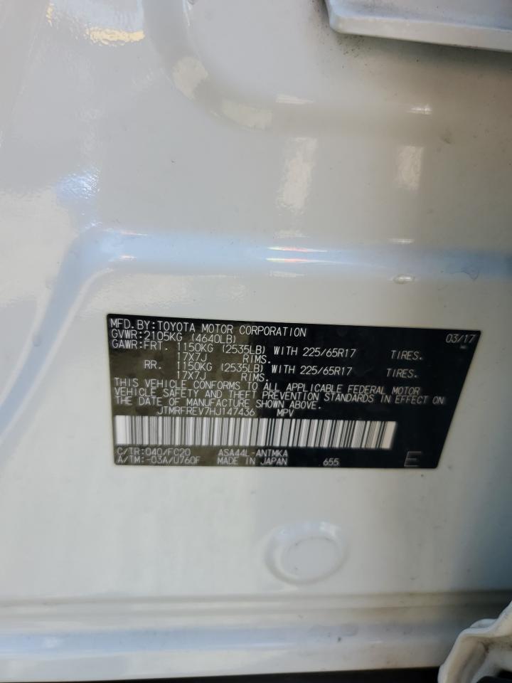 2017 Toyota Rav4 Xle VIN: JTMRFREV7HJ147436 Lot: 80132825