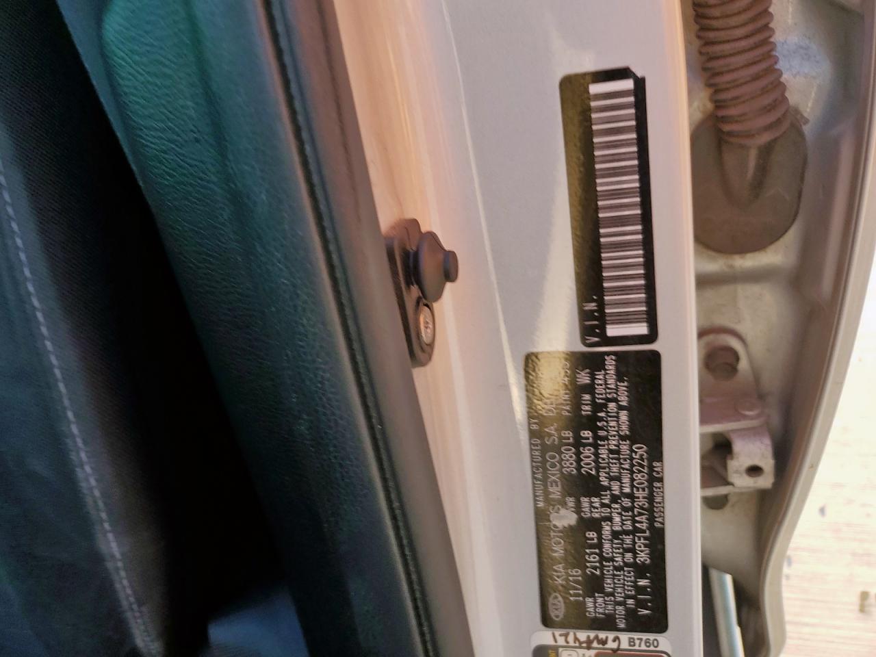 2017 Kia Forte Lx VIN: 3KPFL4A73HE082250 Lot: 81248435