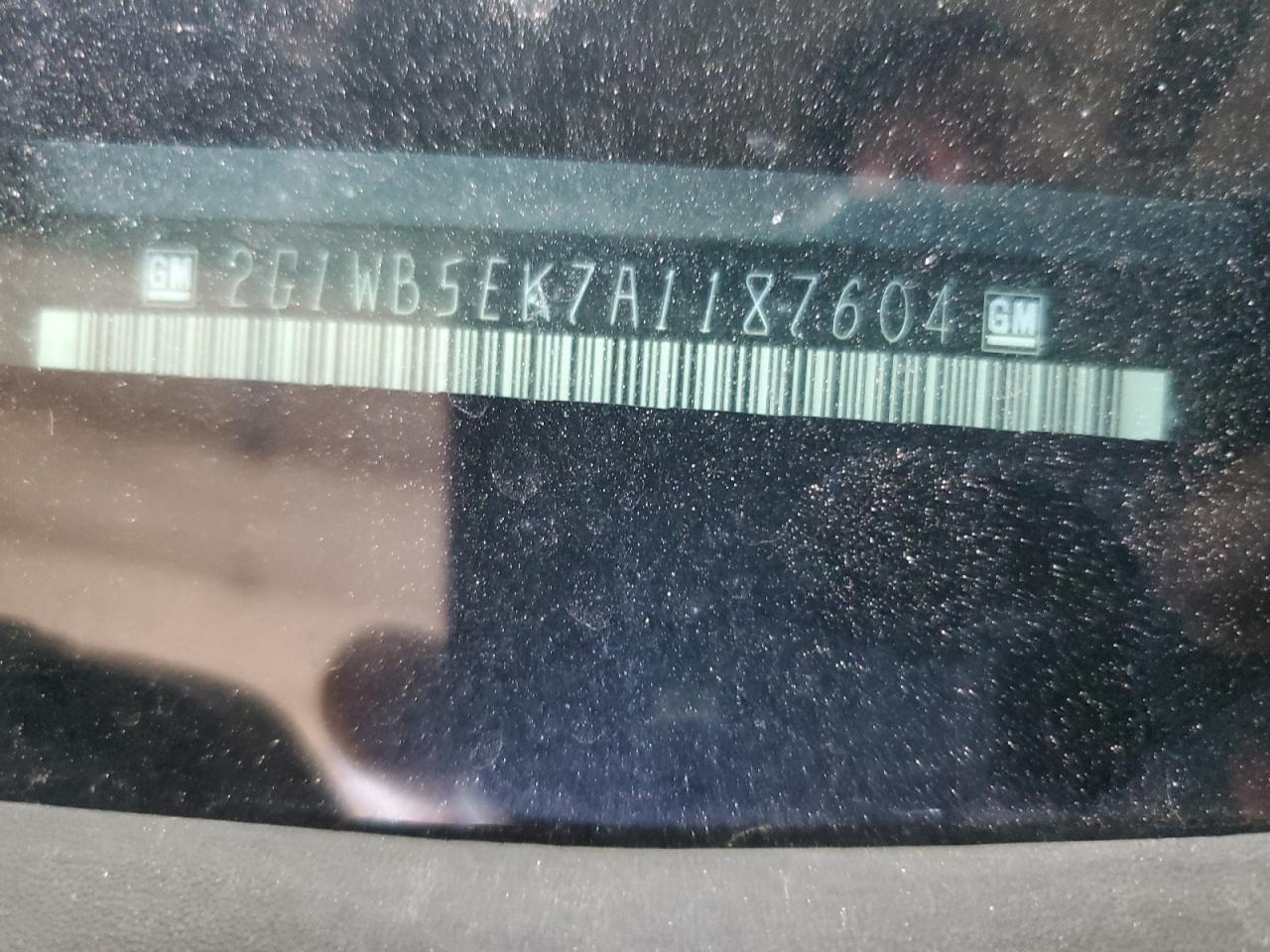 2010 Chevrolet Impala Lt VIN: 2G1WB5EK7A1187604 Lot: 81557185