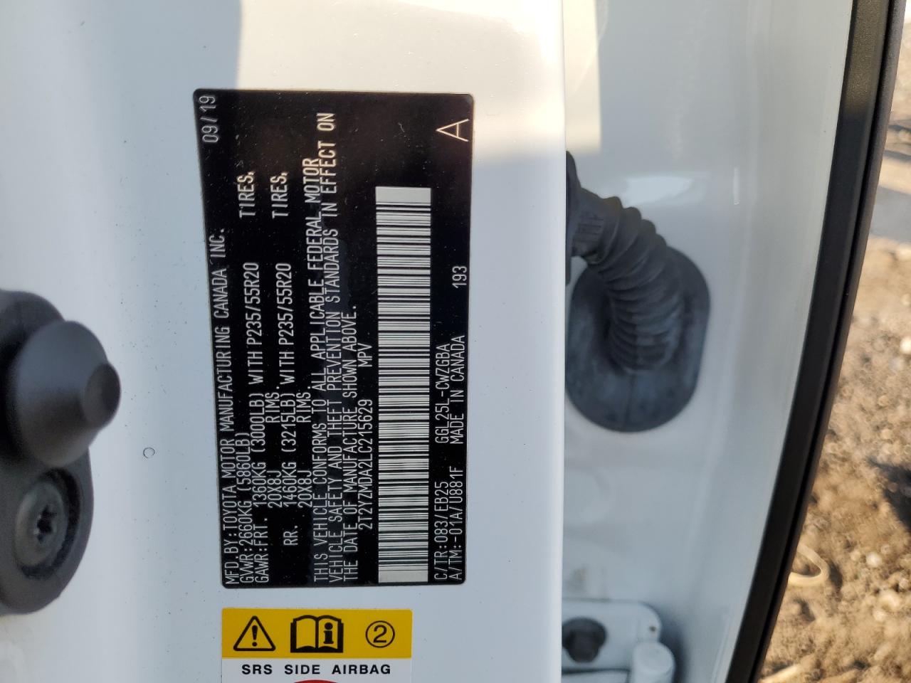 2020 Lexus Rx 350 F Sport VIN: 2T2YZMDA2LC215629 Lot: 80586985