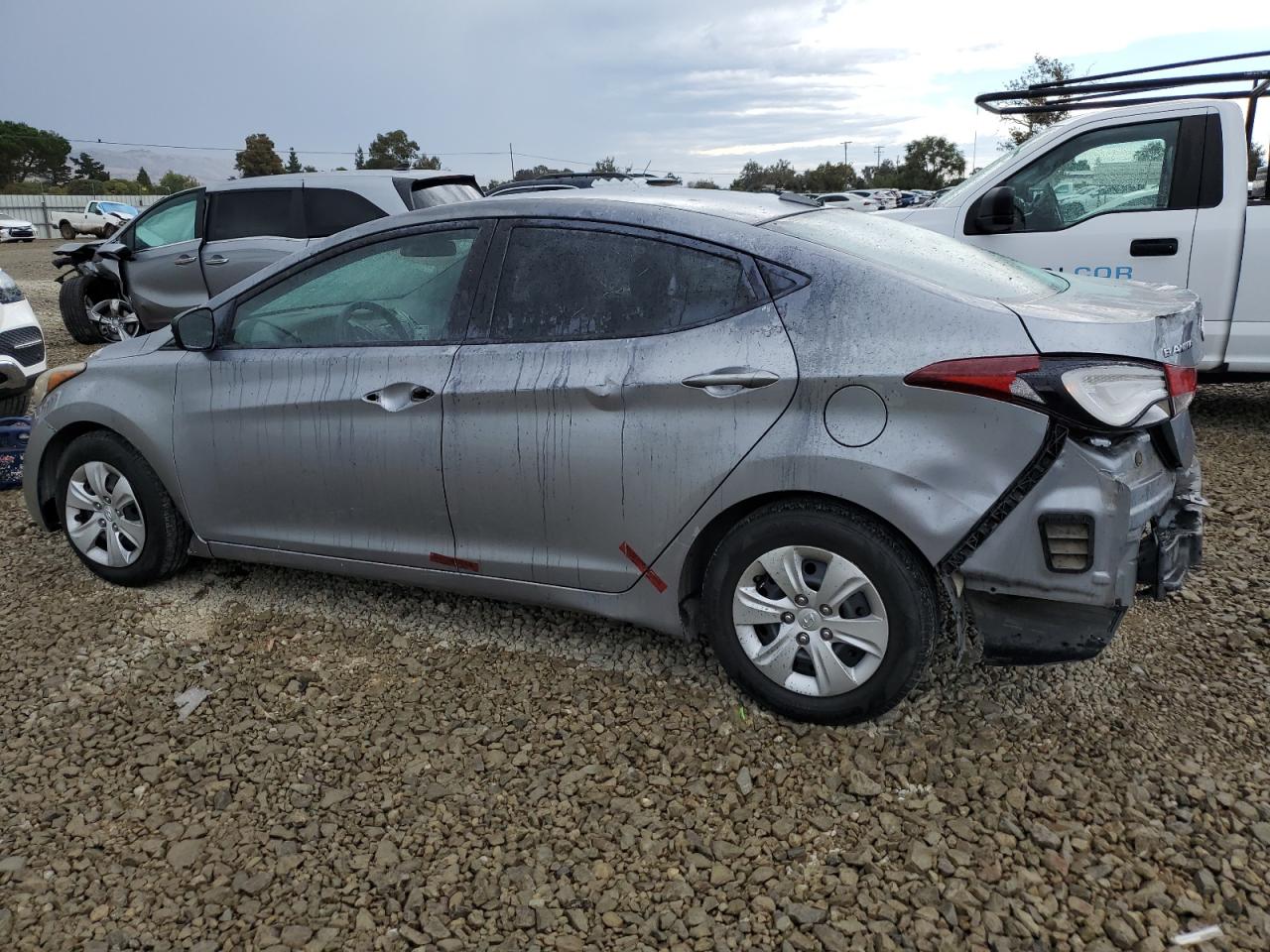 2016 Hyundai Elantra Se grey sedan gas 5NPDH4AE0GH710010 photo #3
