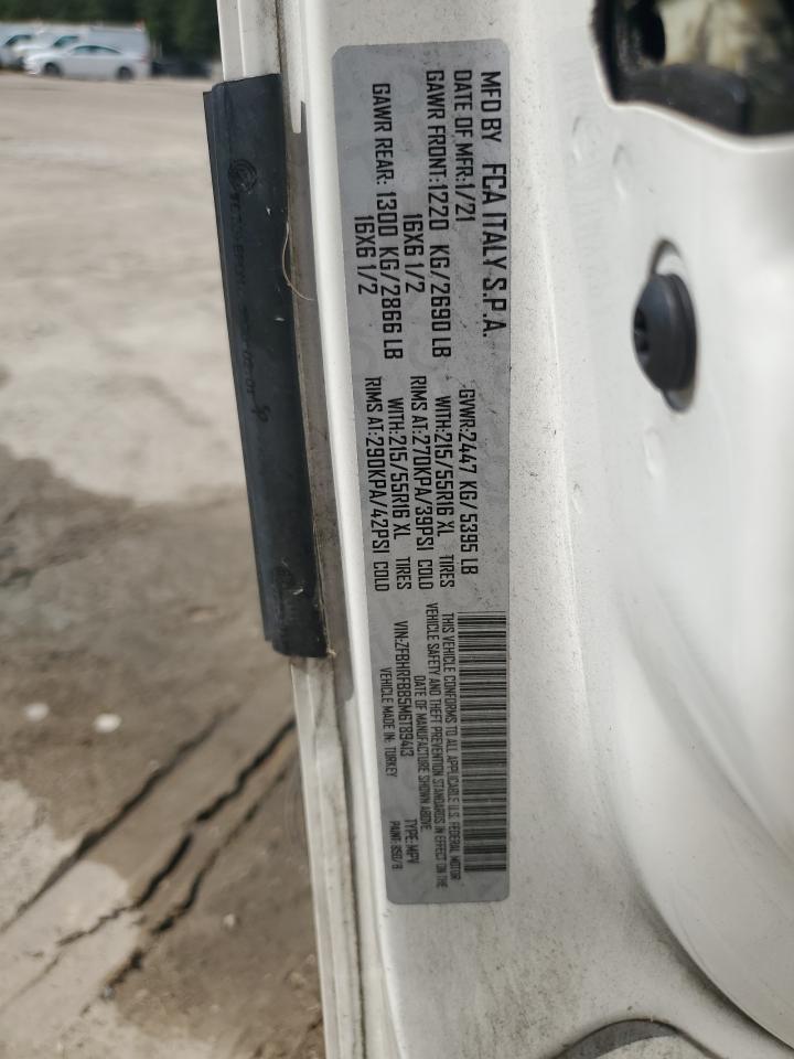 2021 Ram Promaster City Slt VIN: ZFBHRFBB5M6T89413 Lot: 80349925