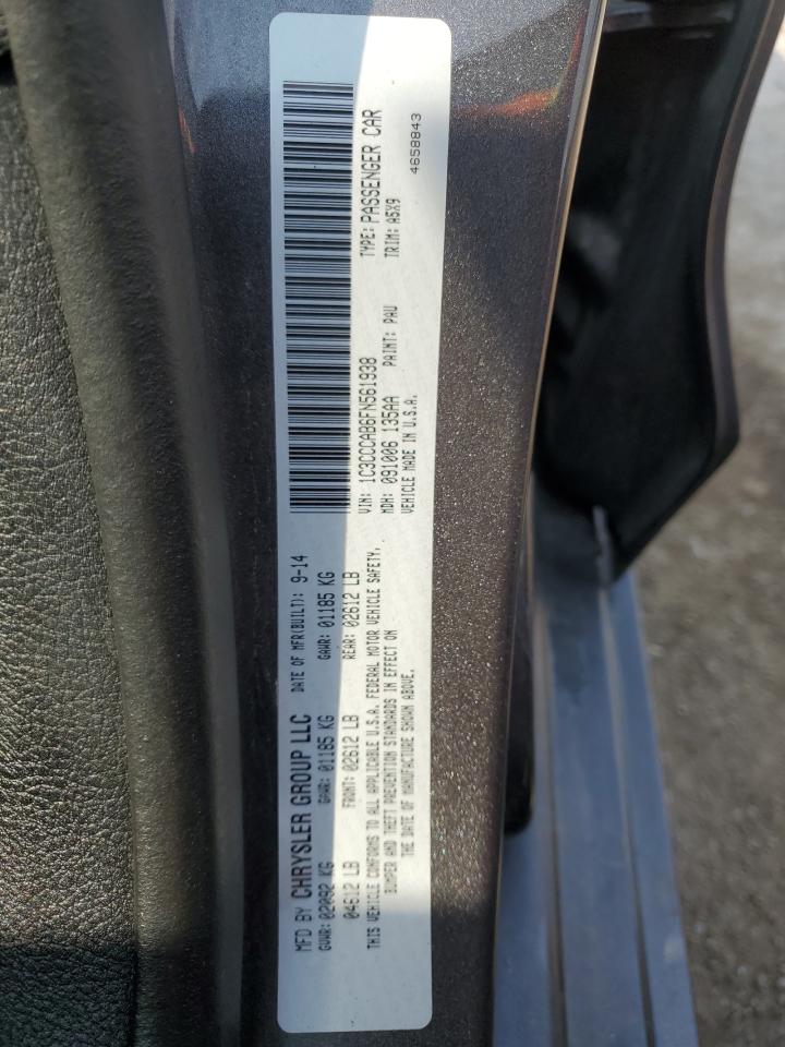 2015 Chrysler 200 Limited VIN: 1C3CCCAB6FN561938 Lot: 71259455