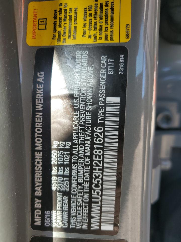 2017 Mini Cooper S Clubman All4 VIN: WMWLU5C53H2E81626 Lot: 71477585