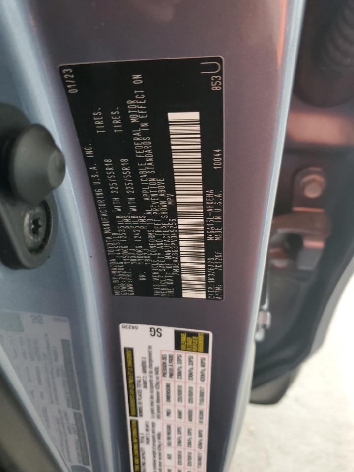 2023 Toyota Corolla Cross Xle VIN: 7MUEAABG3PV049256 Lot: 71854625