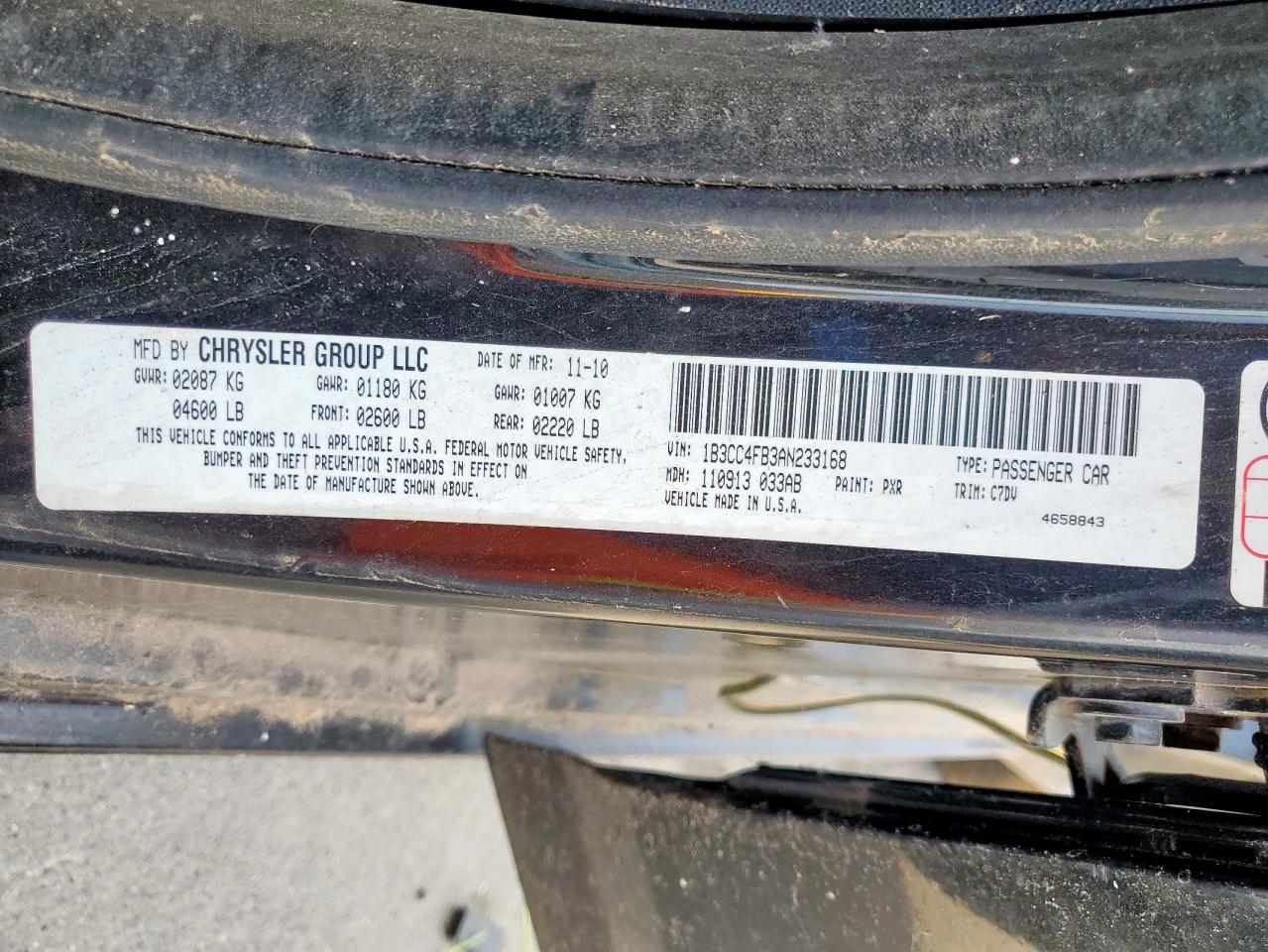 2010 Dodge Avenger Sxt VIN: 1B3CC4FB3AN233168 Lot: 71726385