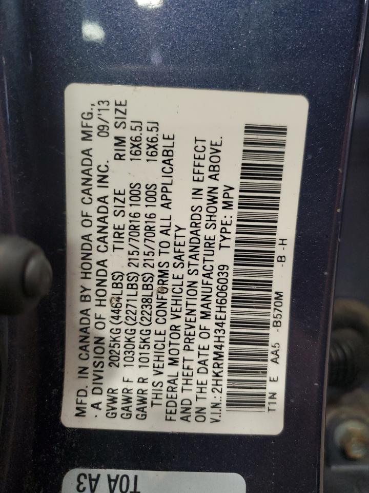 2014 Honda Cr-V Lx VIN: 2HKRM4H34EH606039 Lot: 71081715