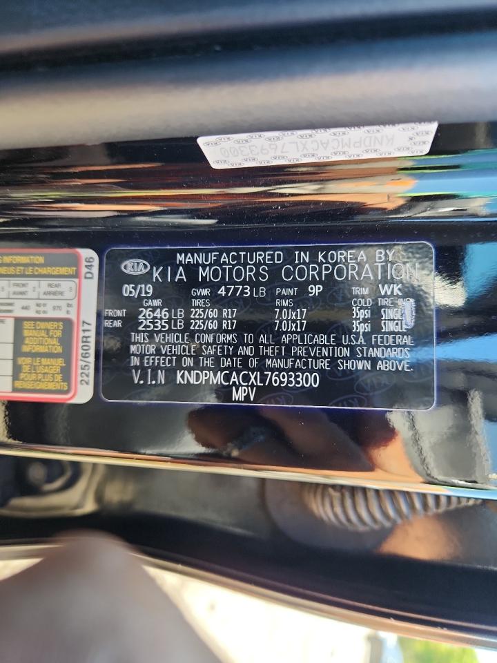 2020 Kia Sportage Lx VIN: KNDPMCACXL7693300 Lot: 71822385