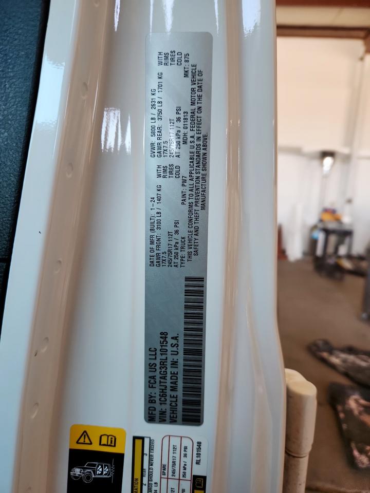 2024 Jeep Gladiator Sport VIN: 1C6HJTAG3RL101548 Lot: 81608455