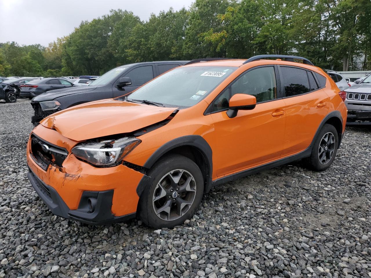 2018 Subaru Crosstrek Premium orange null gasoline JF2GTADC3J8218342 photo #1