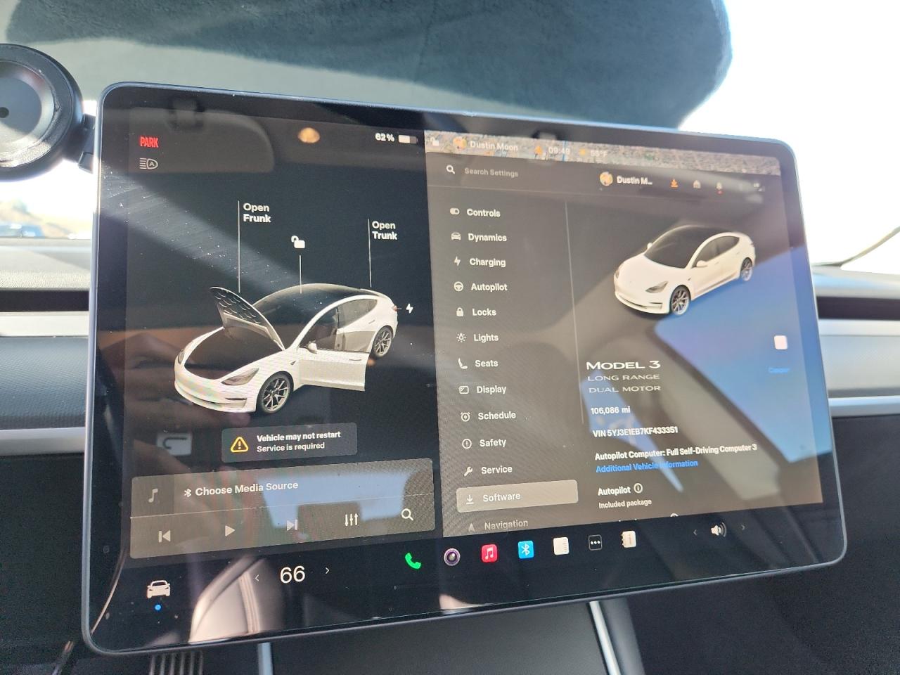 2019 Tesla Model 3 VIN: 5YJ3E1EB7KF433351 Lot: 80498865