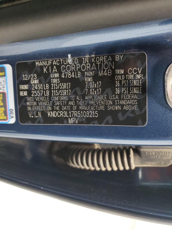 2024 Kia Niro Wind VIN: KNDCR3L17R5103215 Lot: 81260315