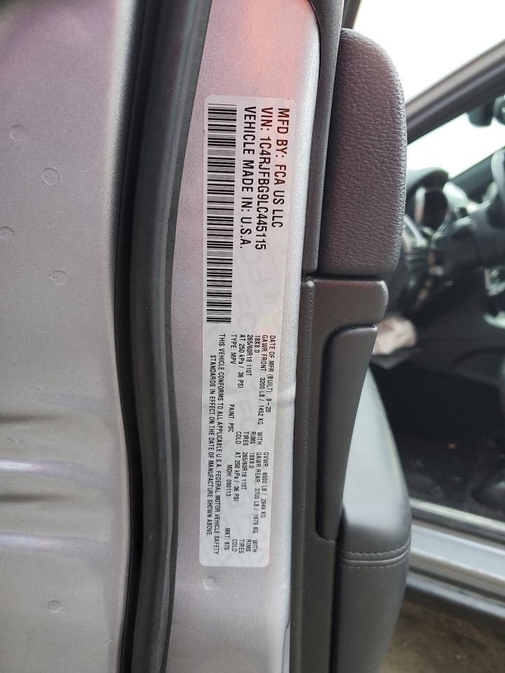 2020 Jeep Grand Cherokee Limited VIN: 1C4RJFBG9LC445115 Lot: 81793135