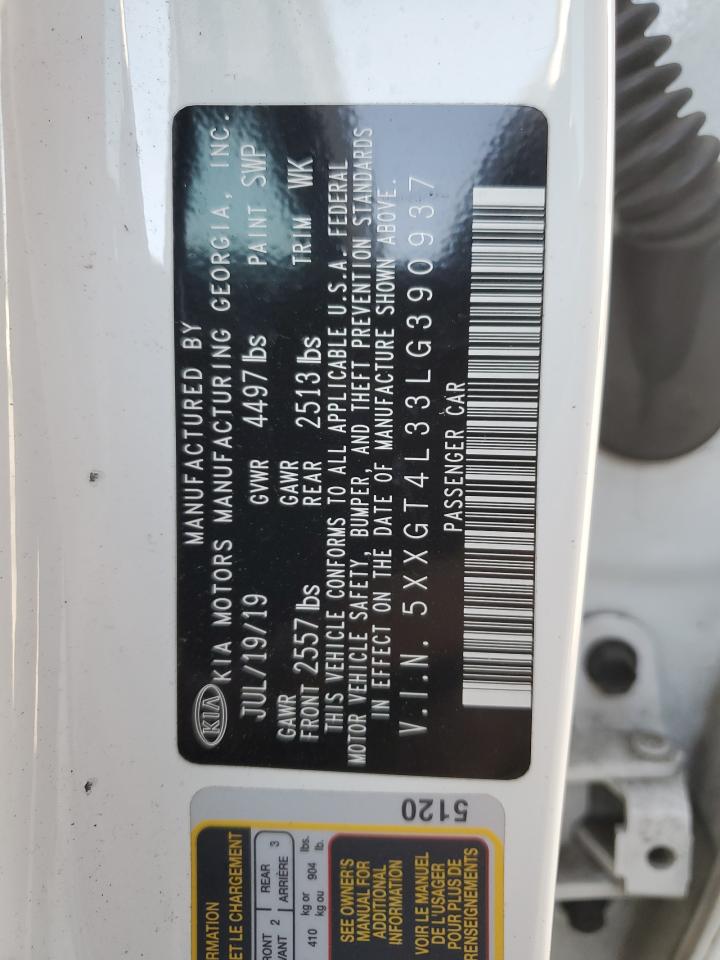 2020 Kia Optima Lx VIN: 5XXGT4L33LG390937 Lot: 82168525