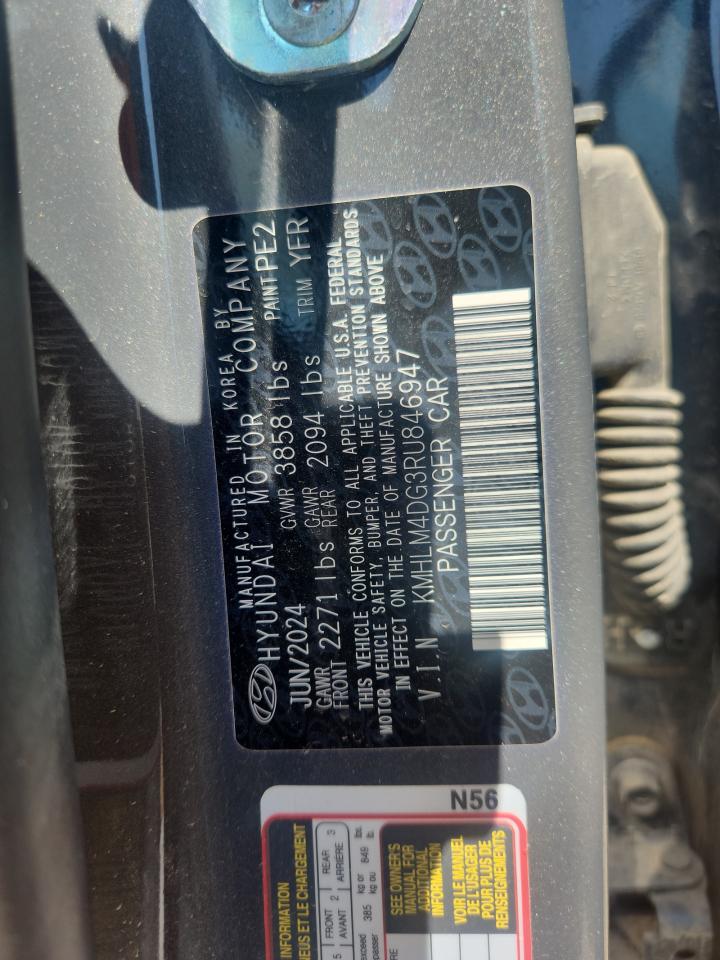 2024 Hyundai Elantra Sel VIN: KMHLM4DG3RU846947 Lot: 71999035