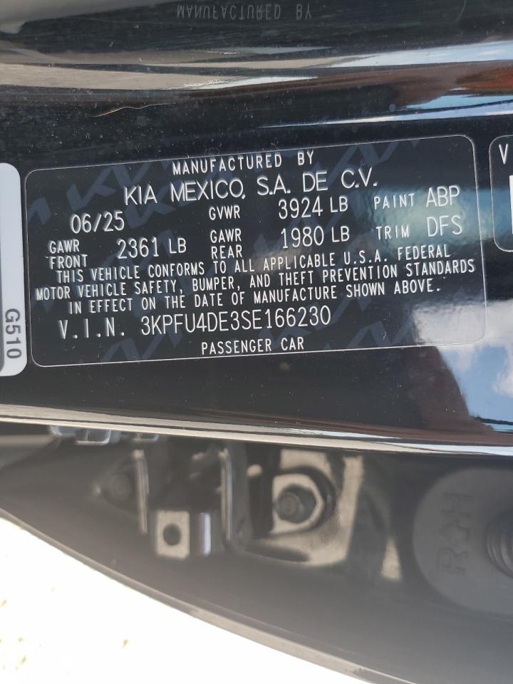2025 Kia K4 Ex VIN: 3KPFU4DE3SE166230 Lot: 84588815