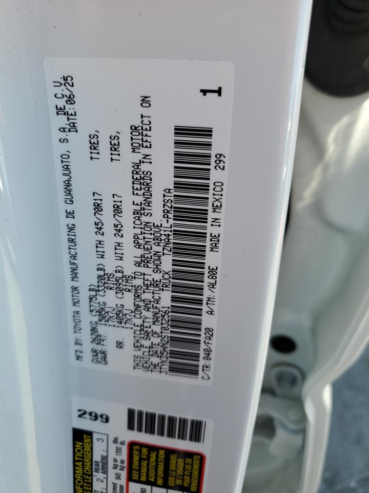 2025 Toyota Tacoma Double Cab VIN: 3TYKD5HN2ST032561 Lot: 71261725