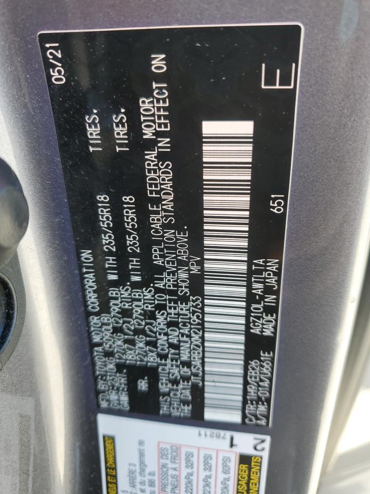 2021 Lexus Nx 300 Base VIN: JTJSARBZXM2195733 Lot: 80071865