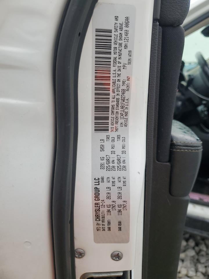 2015 Jeep Cherokee Sport VIN: 1C4PJLAB1FW627468 Lot: 71042435