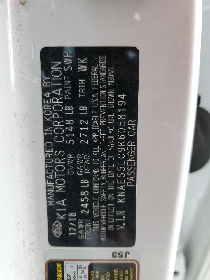 2019 Kia Stinger Gt2 VIN: KNAE55LC9K6058194 Lot: 72045425