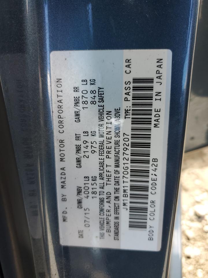 2016 Mazda 3 Sport VIN: JM1BM1T70G1279207 Lot: 80280545