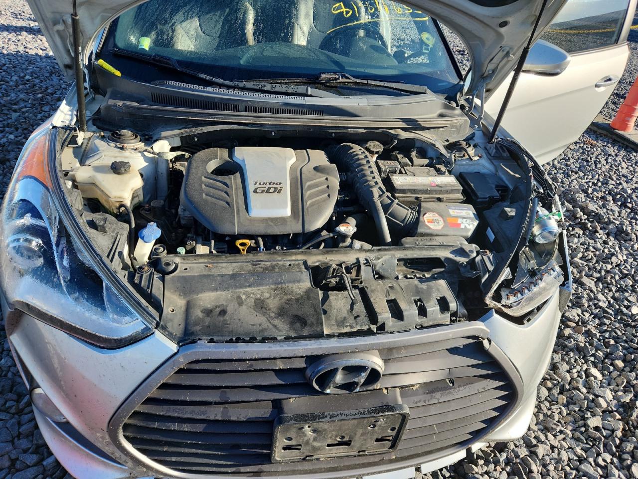 2016 Hyundai Veloster Turbo VIN: KMHTC6AE5GU271121 Lot: 81811655