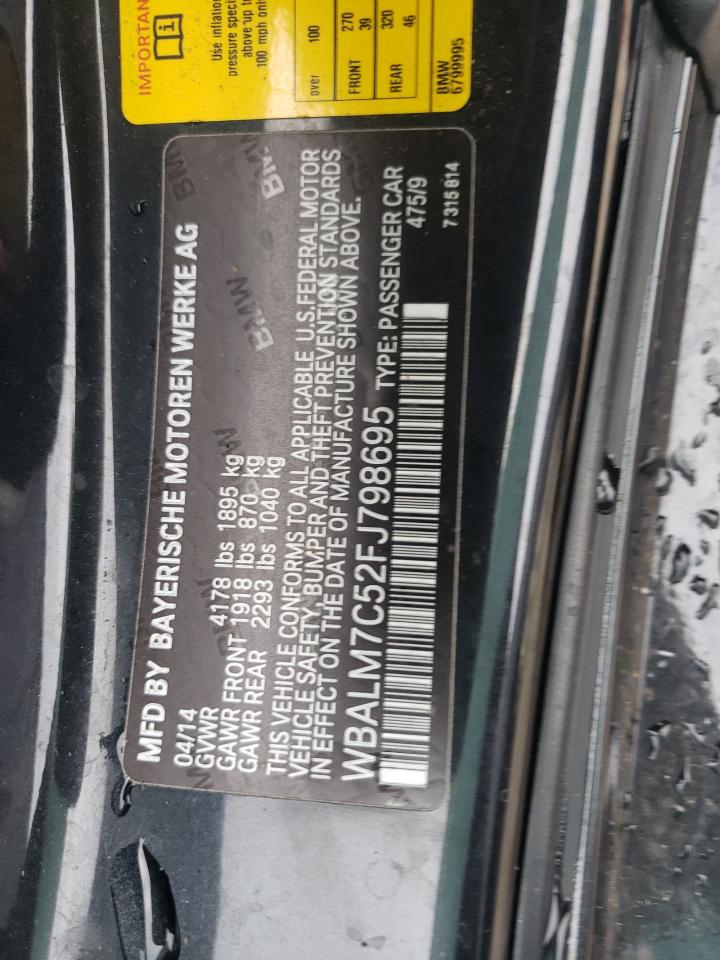 2015 BMW Z4 Sdrive35I VIN: WBALM7C52FJ798695 Lot: 83926665