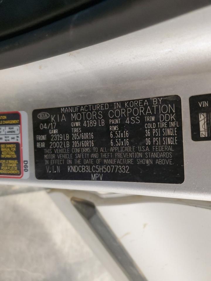 2017 Kia Niro Fe VIN: KNDCB3LC5H5077332 Lot: 72056125