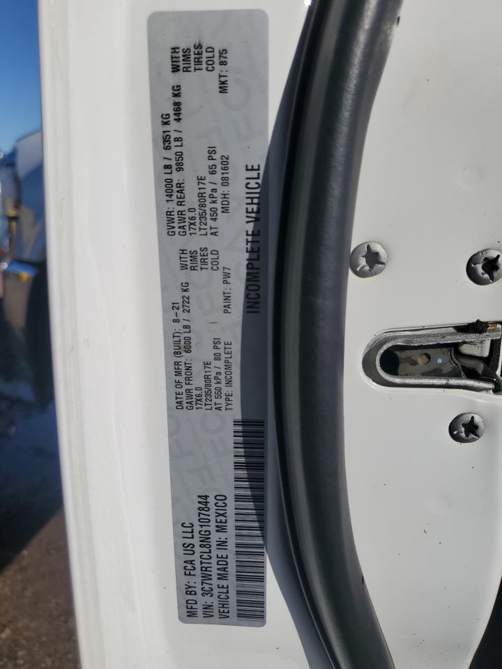 2022 Ram 3500 VIN: 3C7WRTCL8NG107844 Lot: 80808125
