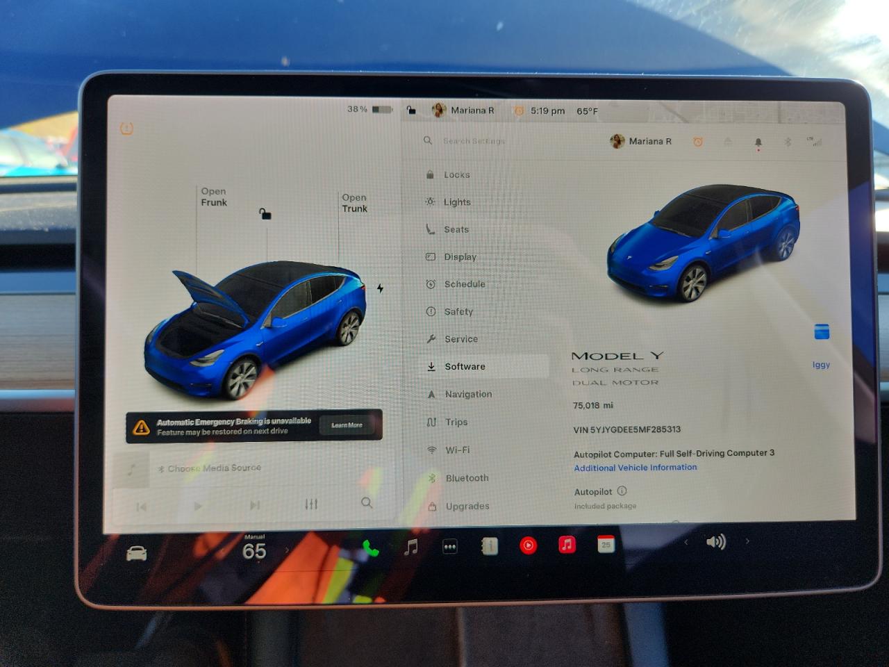 2021 Tesla Model Y VIN: 5YJYGDEE5MF285313 Lot: 84194095