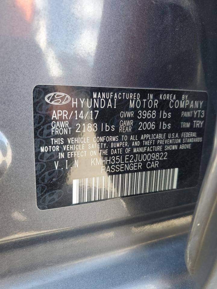 2018 Hyundai Elantra Gt VIN: KMHH35LE2JU009822 Lot: 81418955