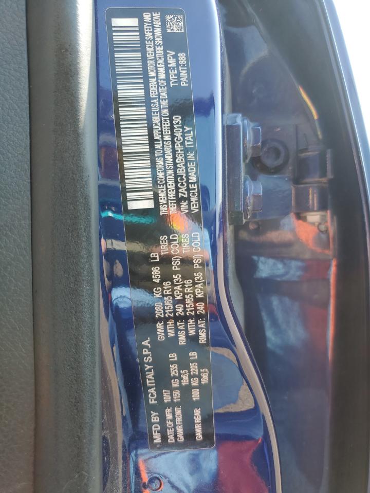 2017 Jeep Renegade Sport VIN: ZACCJBAB6HPG40130 Lot: 71265085