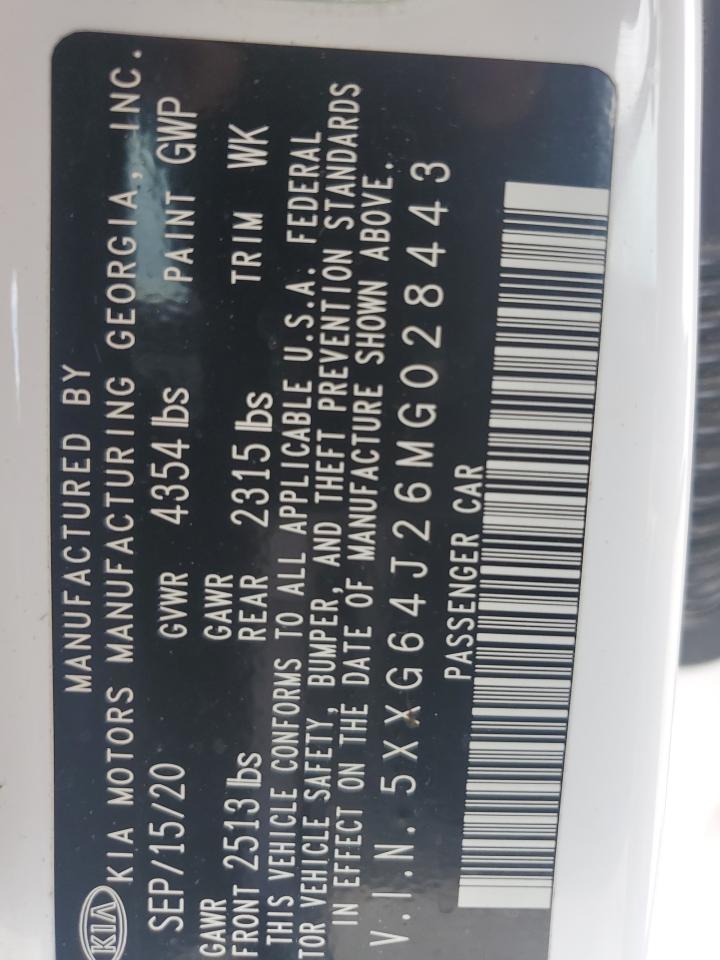 2021 Kia K5 Gt Line VIN: 5XXG64J26MG028443 Lot: 81709285