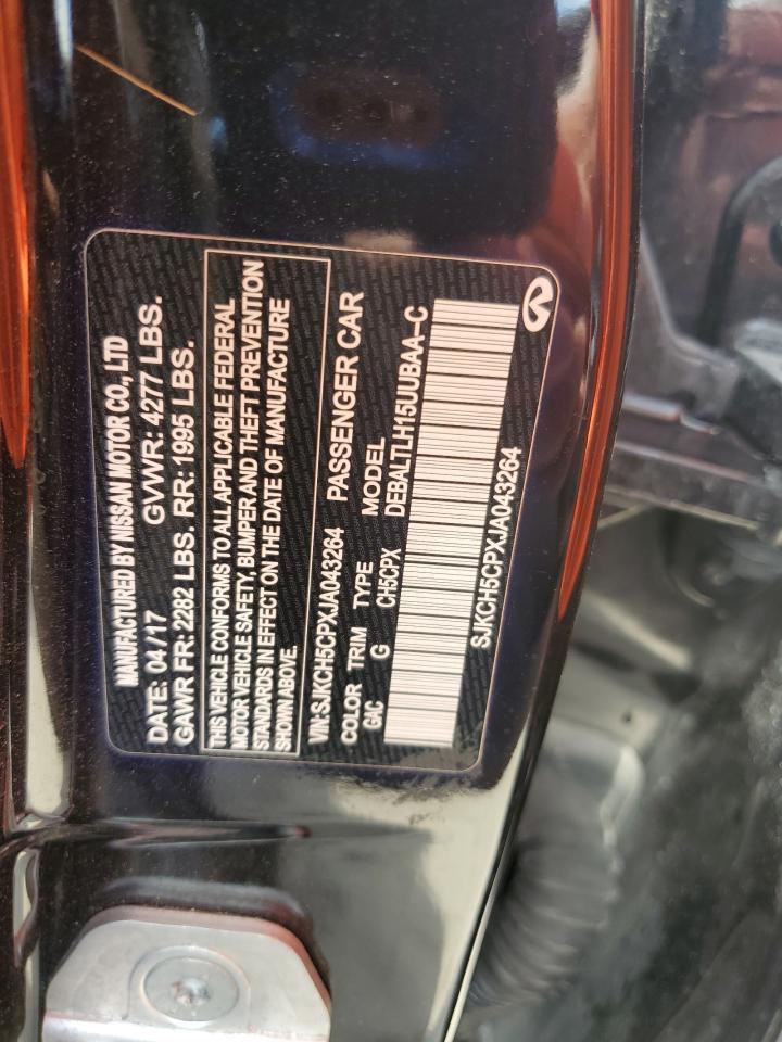 2018 Infiniti Qx30 Base VIN: SJKCH5CPXJA043264 Lot: 81151105