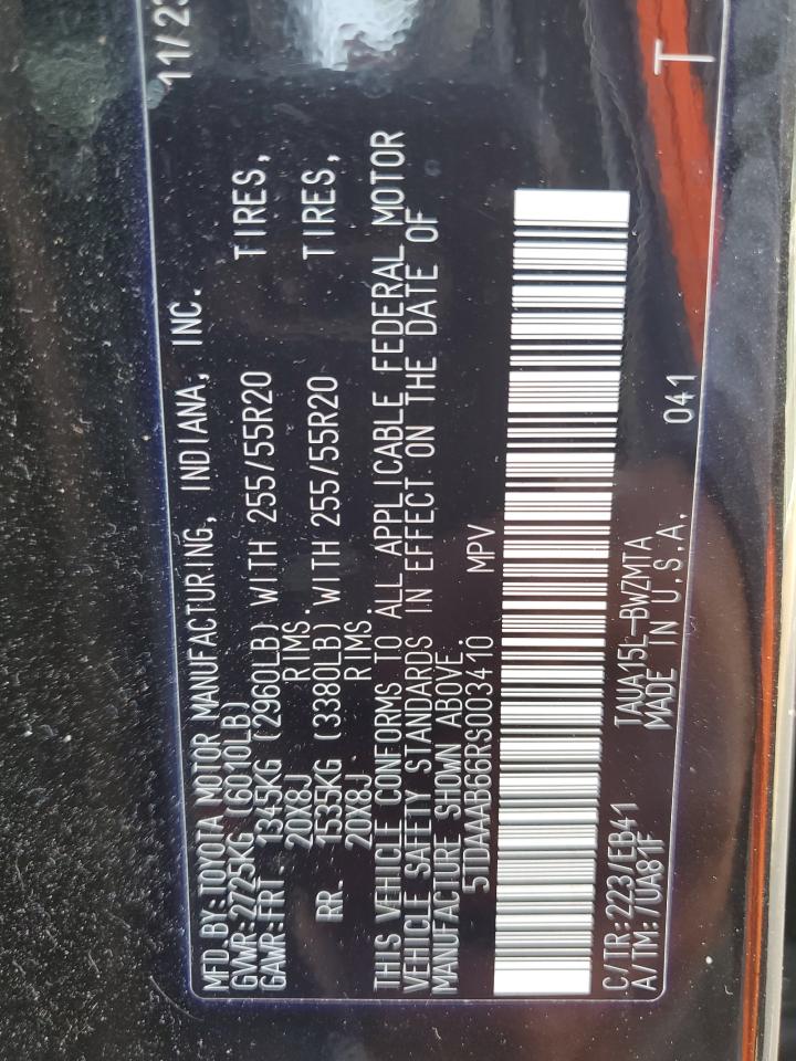 2024 Lexus Tx 350 Base VIN: 5TDAAAB66RS003410 Lot: 81526825