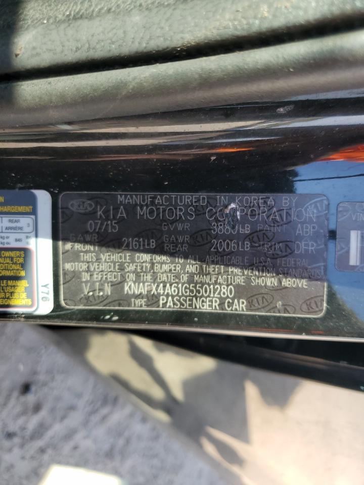 2016 Kia Forte Lx VIN: KNAFX4A61G5501280 Lot: 71891175